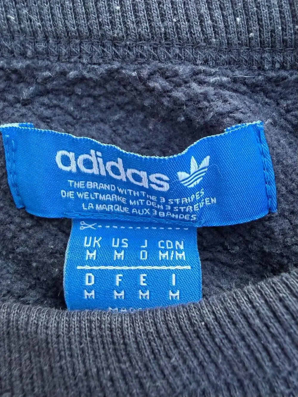 Adidas Originals Trefoil Logo Crewneck Sweatshirt with Pixel Graphic